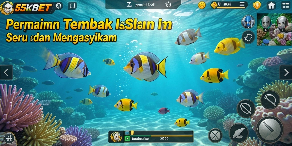 Screenshot gameplay Tembak Ikan yang menarik di 55KBET.
