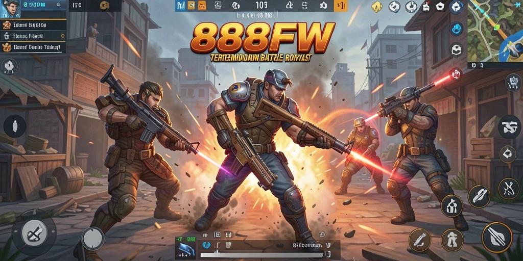 Gameplay seru di 888FW saat bertempur di medan perang.