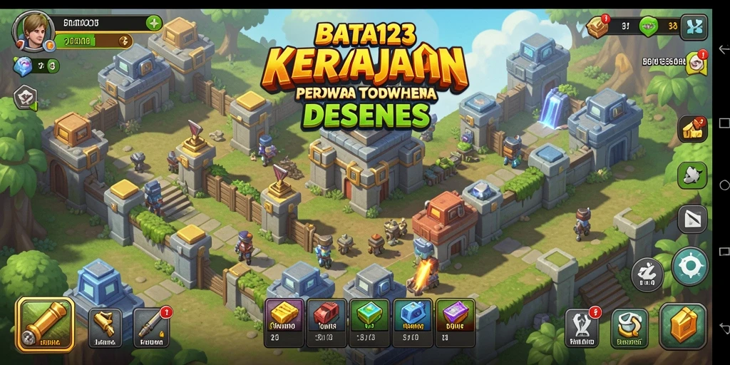 Tangkapan layar BATA123 menampilkan aksi seru dalam permainan Tower Defense.