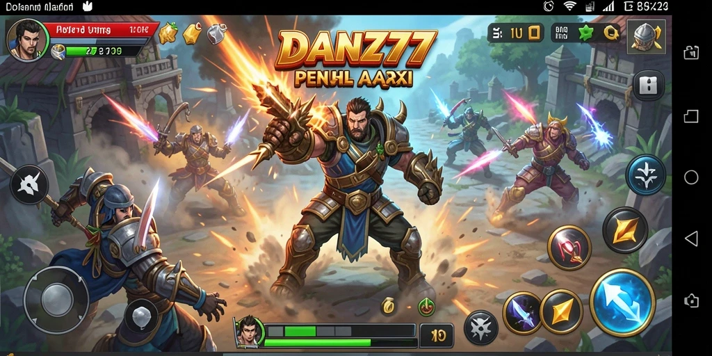 Screenshot menunjukkan aksi mendebarkan dan grafis yang menakjubkan di DAN777.