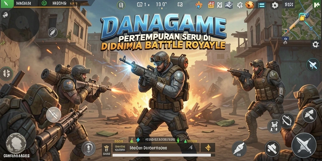 Gameplay seru DANAGAME di medan Battle Royale.