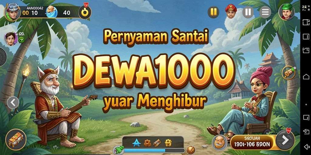 Screenshot DEWA1000 menampilkan gameplay casual yang menyenangkan.