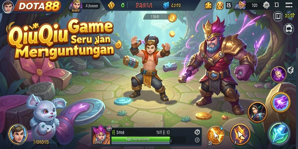 Screenshot gameplay DOTA88 menampilkan momen seru permainan QiuQiu.