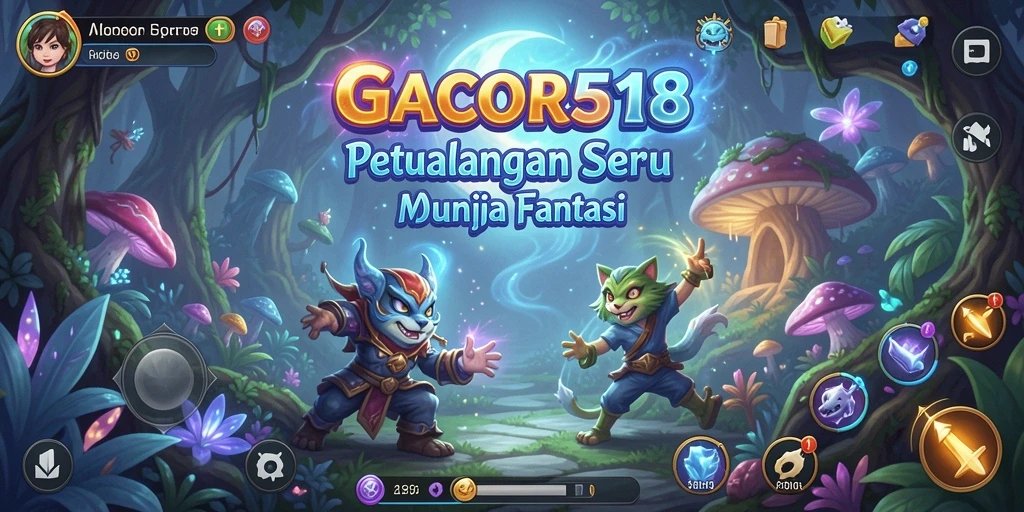 Tampilan utama gameplay GACOR518 dengan aksi petualangan seru.