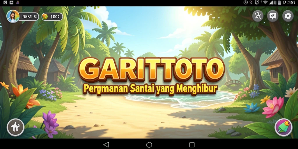 Tampilan gameplay GARITOTO yang penuh warna dan menghibur.