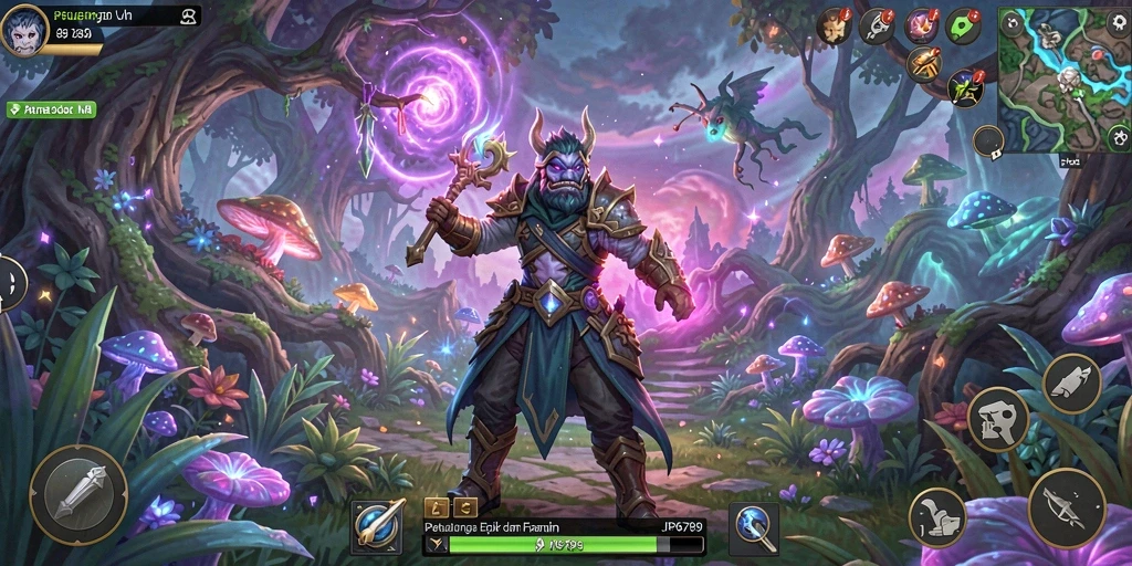 Tampilan gameplay seru dalam RPG JP6789 yang penuh petualangan.