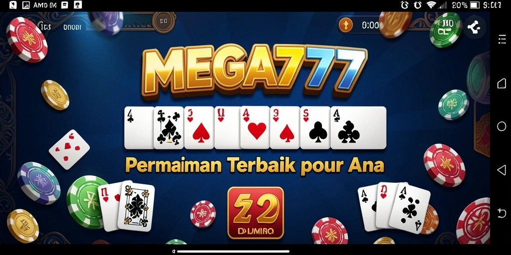 Tampilan gameplay menarik dari game Domino MEGA777.
