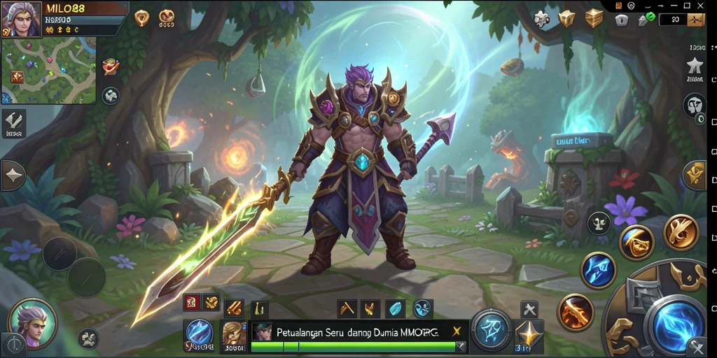 Tampilan gameplay <strong>MILO88</strong> yang menakjubkan dengan aksi pertempuran yang seru.