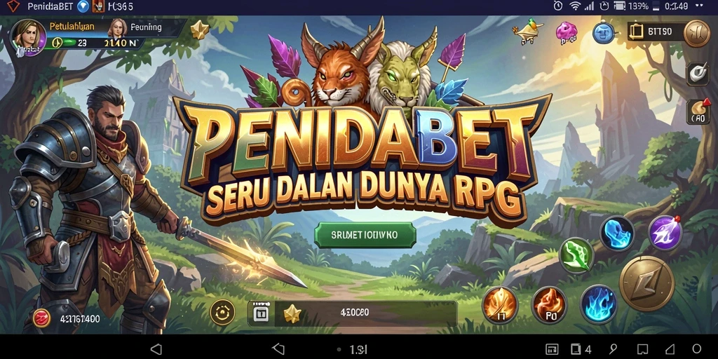 Tampilan gameplay utama PENIDABET yang menarik dalam aksi RPG.