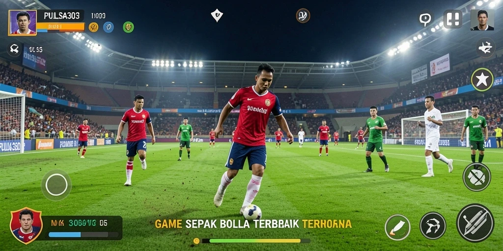 Tampilan gameplay PULSA303 dengan pemain beraksi di lapangan.