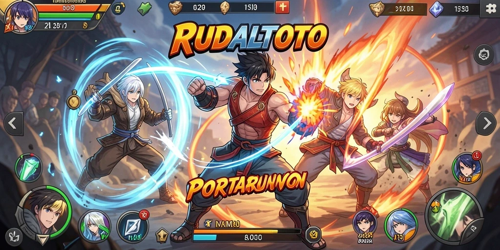 Tampilan seru dari gameplay <strong>RUDALTOTO</strong> yang penuh aksi Anime.