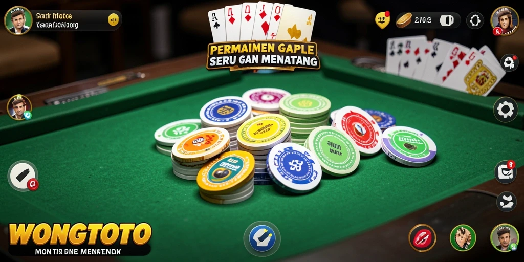 Tampilan gameplay WONGTOTO dengan suasana seru Gaple.