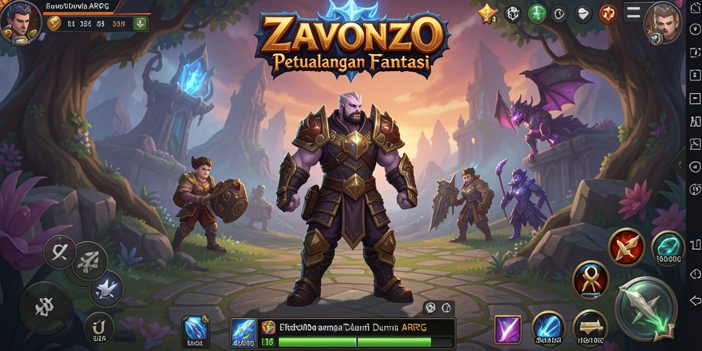 Tampilan gameplay seru di dunia fantasi ZAVONZO.